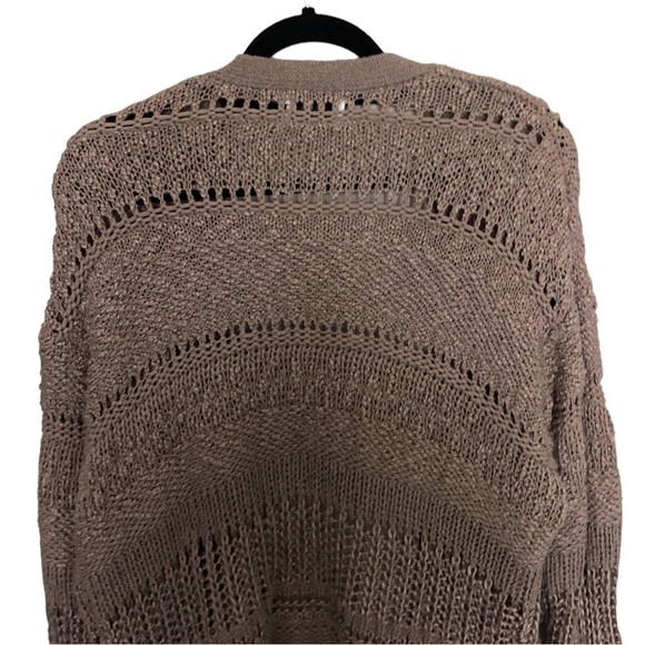 Lush Crotchet Open knit Slub Cardigan - Picture 4 of 7